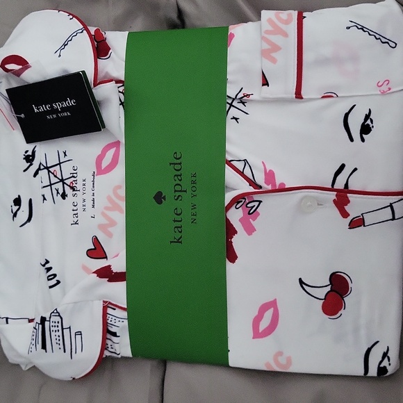 kate spade Other - Kate Spade Pajama Set With Love - L